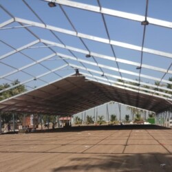 Aluminium German Hanger Tent on Rent Mumbai. Production Material Supplier & Dealer of Aluminium German Hanger Tent for Event, Exhibition & Wedding. Hire Now +919967299914 for Goa, Hyderabad, Gujarat